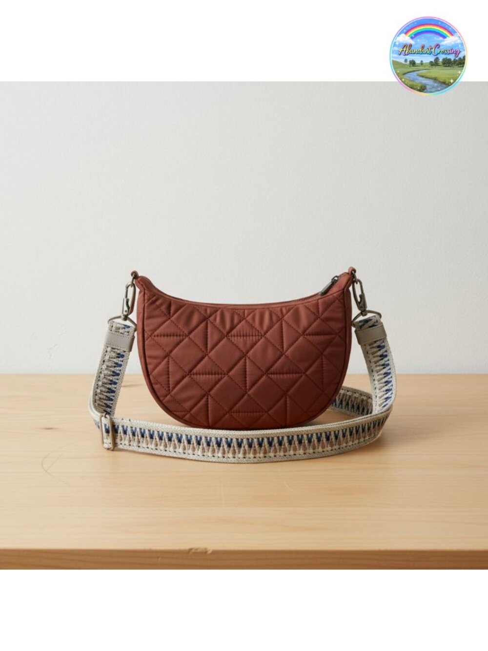 Travelon Anti-Theft Boho Crescent Crossbody Bag RFID Water-Resistant